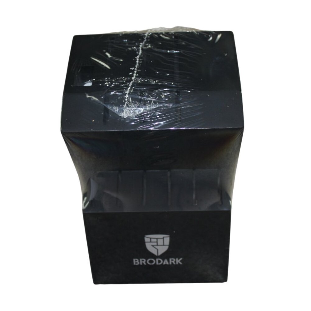 Brodark Knife Block Only Black Replacement w Sharpener Holds 13 NEW Sealed